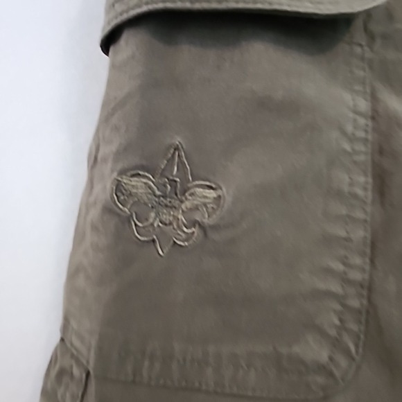 Boy Scouts of America Pants Youth Size 10 Green Uniform Switchback Zip Off Cargo - Picture 3 of 8